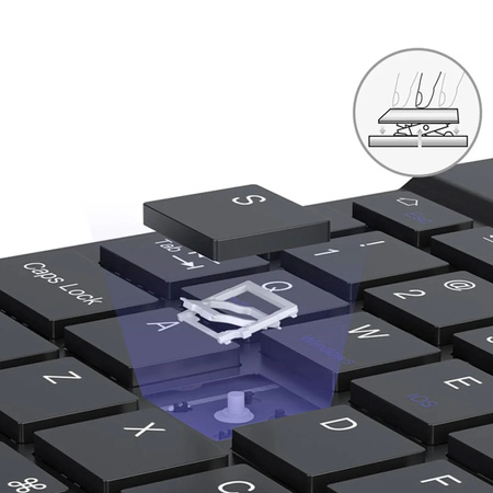 Etui z magnetyczną klawiaturą Bluetooth do Lenovo K11 Plus TB352FU (Czarne)