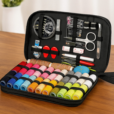 Duży Zestaw do szycia Strado przybornik krawiecki nici nożyczki centymetr