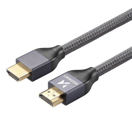 Kabel HDMI 2.1 Wozinsky 8K 60 Hz 48 Gbps 5m WHDMI-50 (Srebrny)
