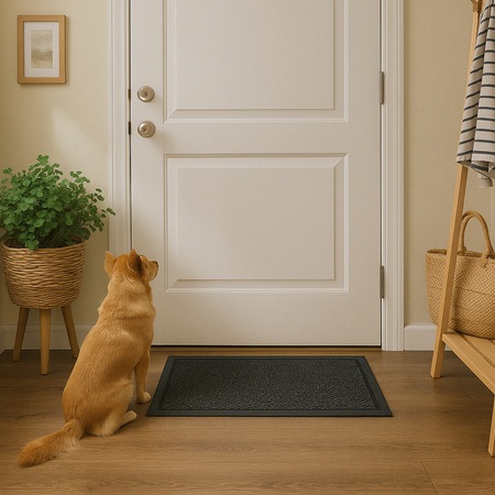 Wycieraczka siatka 3d pod drzwi do butów mata gumowa 80x150 gruba XL, czarna