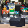 Składany duży organizer do bagażnika samochodu pikowany kuferek torba pojemnik na zakupy i narzędzia