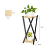 Kwietnik stojący metalowy stojak na kwiaty rośliny loft 2 poziomy Nexus