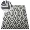Dywan do salonu shaggy DECOR antypoślizgowy miękki puszysty modny 160x200 Black Cube