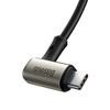 Kabel kątowy USB-C 3.1 Baseus Hammer, 100W, PD, 4K 1.5m (czarno-szary)