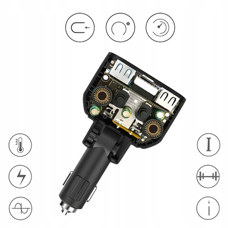 Rozdzielacz gniazda zapalniczki ładowarka samochodowa