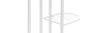 Standing metal flower pot for 6 flower pots - white