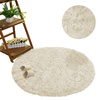 Dywan okrągły Shaggy Strado 160x160 CreamBeige (Beżowy)