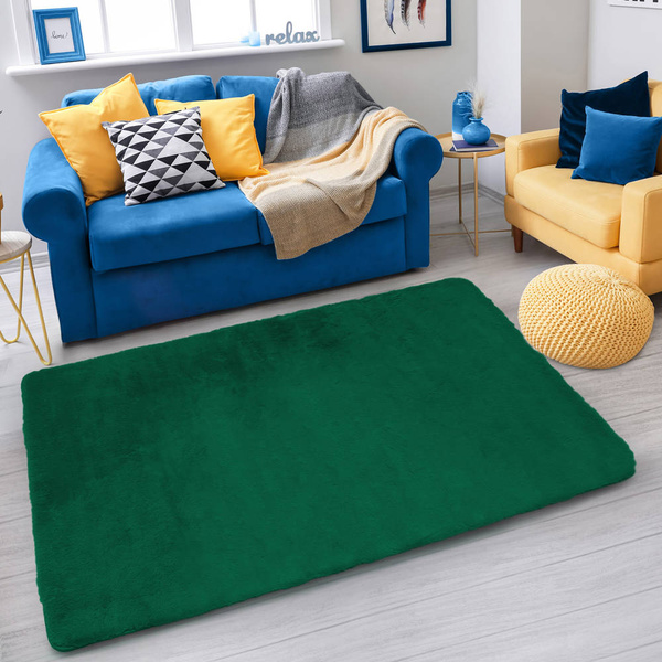 Rabbit Strado room rug 160x220 BottleGreen (Green)