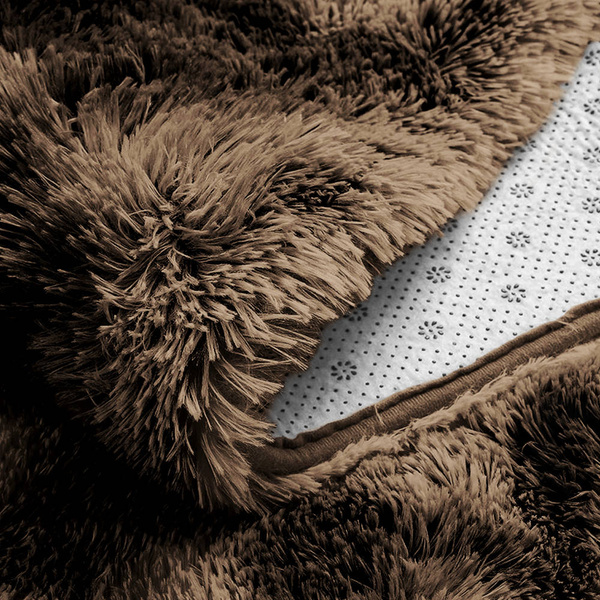 Shaggy Ombre Strado Round Carpet 200x200 OmbreCoffee (Brown)