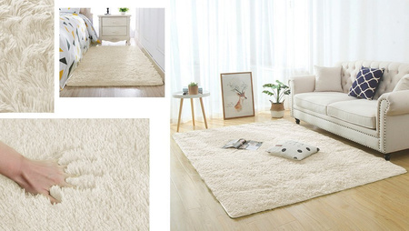 Dywan Shaggy Strado 200x200 CreamBeige (Beżowy)