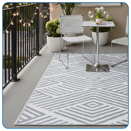 Dywan zewnętrzny 160x230 cm tarasowy wodoodporny na taras balkon do ogrodu