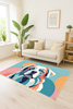 Dywan 3D Strado ColorDog 140x200 cm ze wzorem psa do salonu i pokoju dla milośników zwierząt