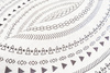 Round carpet NOVO Strado modern oriental pattern for living room Zenith 90x90 cm