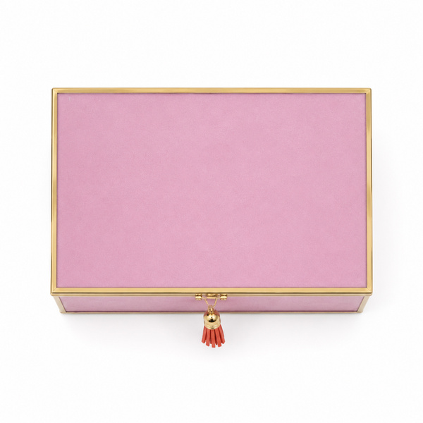Szkatułka na biżuterię 18x13x7 cm 4ASS CLR Pink