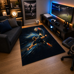 Dywan gamingowy 100x150 dla gracza mata pod fotel antypoślizgowy FootBall