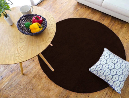 Dywan okrągły Rabbit Strado 100x100 Coffee (Brązowy)