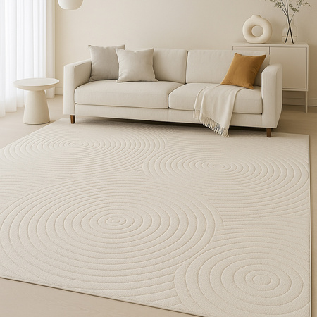 Dywan 120x170 do salonu pętelkowy duży japandi nowoczesny ciężki gruby POLO - Raining Grey (Szary)