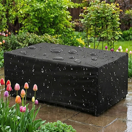 Pokrowiec na meble ogrodowe stół krzesła wodoodporny mocny 300x200x80cm XXL