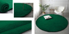 Rabbit Strado 150x150 BottleGreen round rug (Green)