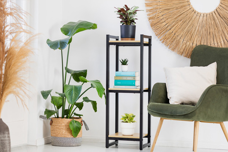 Kwietnik stojący metalowy stojak na kwiaty rośliny loft Vertico 105 cm