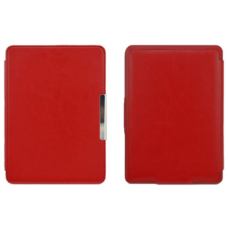 Etui Smart Case czerwone do Kindle Paperwhite 1/2/3 z funkcją automatycznego wybudzania