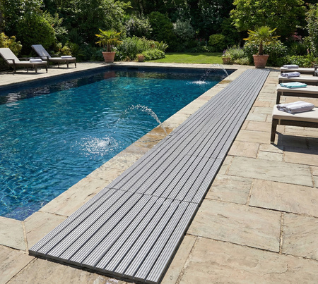 MATA łazienkowa antypoślizgowa POD PRYSZNIC brodzik do sauny basenu 43x61, szara