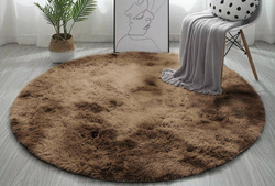 Shaggy Ombre Strado Round Carpet 200x200 OmbreCoffee (Brown)