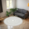 Round carpet NOVO Strado modern oriental pattern for living room Zenith 120x120 cm