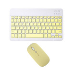 Uniwersalna klawiatura bluetooth + mysz dla urządzeń mobilnych - UK1 (Żółta)