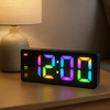 Zegar budzik cyfrowy LED RGB - DAC8 - Black