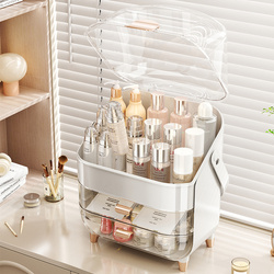 LUNA jewelry and cosmetics casket organizer with drawers and display case decorative for dressing table