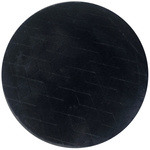 Dywan okrągły Rabbit 3D pluszowy miękki jedwabisty futro królika 150, czarny