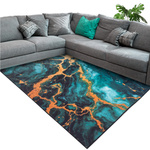NOVO Strado modern carpet for living room marble pattern velvet Malachite 140x200 cm