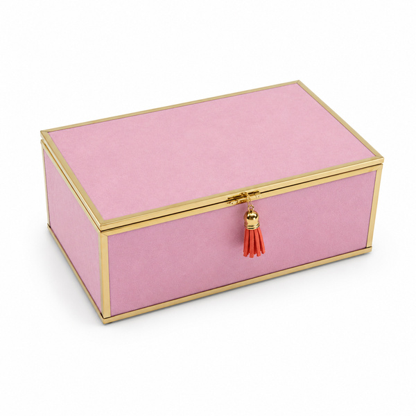 Szkatułka na biżuterię 18x13x7 cm 4ASS CLR Pink