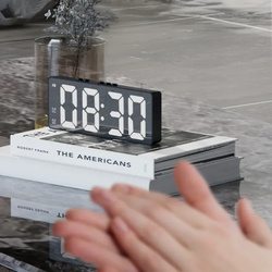RGB LED digital alarm clock - DAC8 - Black