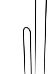 Stojak na papier toaletowy czarny loft nowoczesny uchwyt na 4 rolki 54 cm, czarny