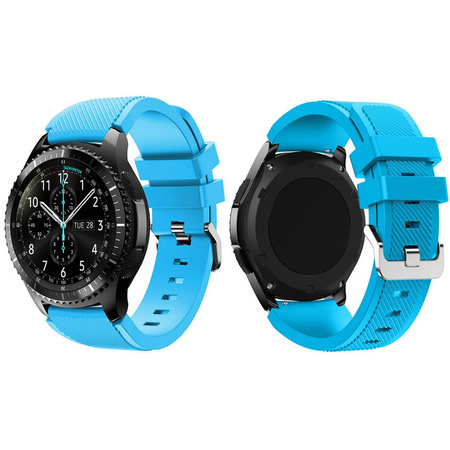 Pasek silikonowy do Samsung Galaxy Watch 4 40/4 Classic 42/46 mm (Niebieski)