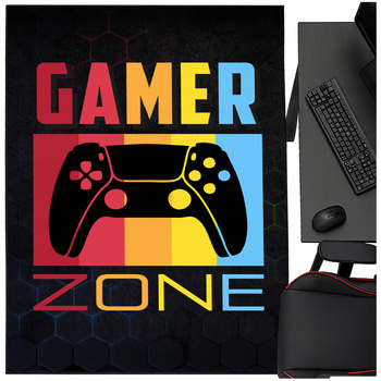 Dywan gamingowy 120x160 dla gracza mata pod fotel antypoślizgowy Gamer Zone