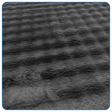 Dywan Rabbit Bubble 80x150 cm - miękki puszysty dywan do salonu i sypialni - szary