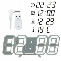 Alarm clock with LED thermometer - DAC5