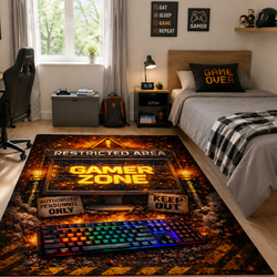 Dywan gamingowy 120x170 dla gracza mata pod fotel antypoślizgowy Restricted