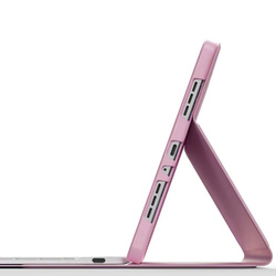 Etui z klawiaturą Bluetooth do Lenovo Tab M11, różowe - ochronne z podstawką, dostęp do portów i przycisków