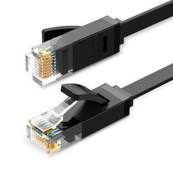 Płaski kabel sieciowy UGREEN Ethernet RJ45, Cat.6, UTP, 3m (Czarny)