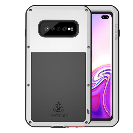 Etui Love Mei Powerful do Samsung Galaxy S10+ (Srebrne)
