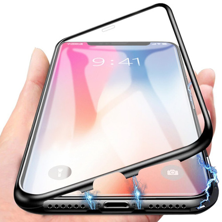 Etui Magnetyczne Front+Back do Apple iPhone 12/12 Pro (Czarne)