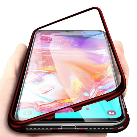 Etui Magnetyczne Front+Back do Huawei P40 Pro (Czerwone)