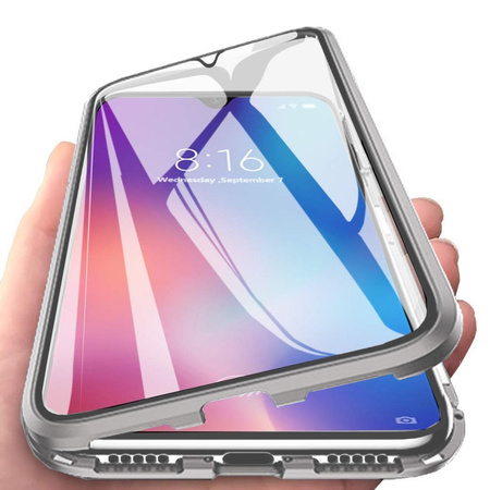 Etui Magnetyczne Front+Back do Samsung Galaxy Note 20 Ultra (Srebrne)