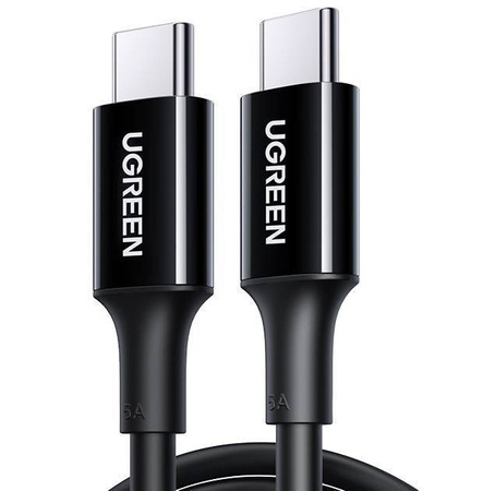 Kabel USB-C do USB-C UGREEN US300, 100W 5A 2m (Czarny)