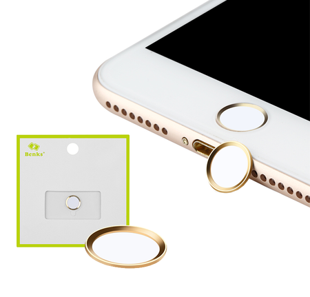 Osłona Benks na przycisk Home w iPhone - Gold